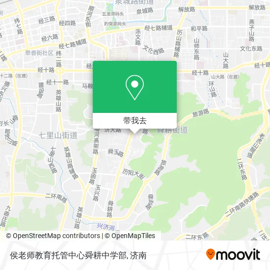 侯老师教育托管中心舜耕中学部地图