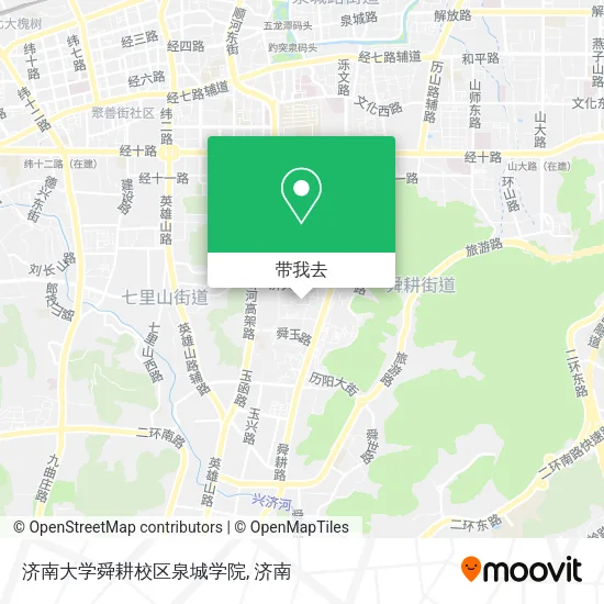 济南大学舜耕校区泉城学院地图