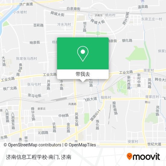 济南信息工程学校-南门地图