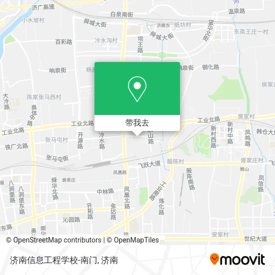 济南信息工程学校-南门地图
