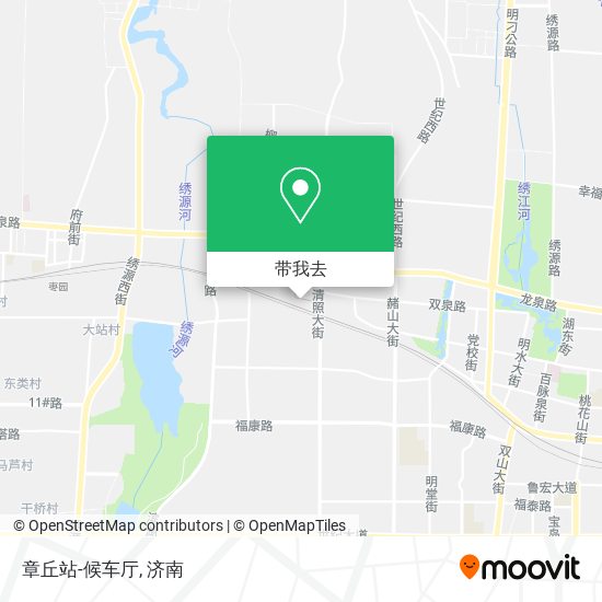 章丘站-候车厅地图