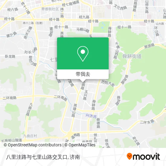 八里洼路与七里山路交叉口地图