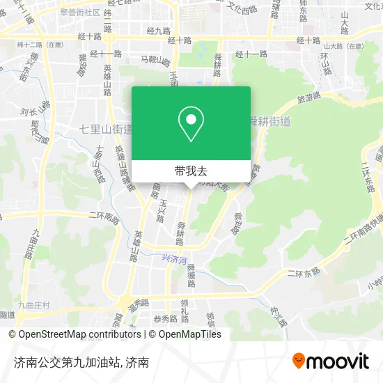 济南公交第九加油站地图