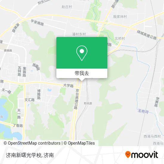 济南新曙光学校地图