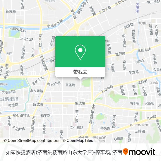如家快捷酒店(济南洪楼南路山东大学店)-停车场地图