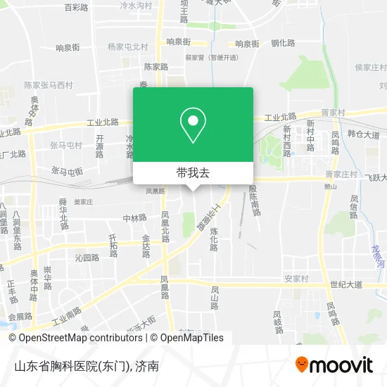 山东省胸科医院(东门)地图