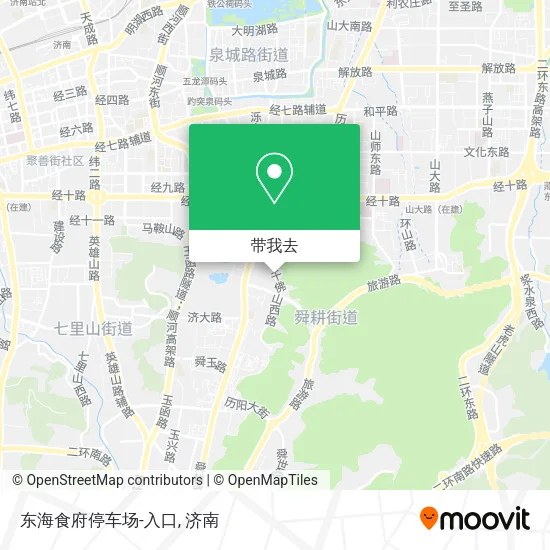 东海食府停车场-入口地图