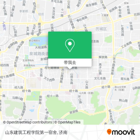 山东建筑工程学院第一宿舍地图