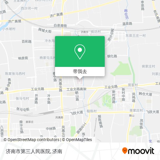 济南市第三人民医院地图