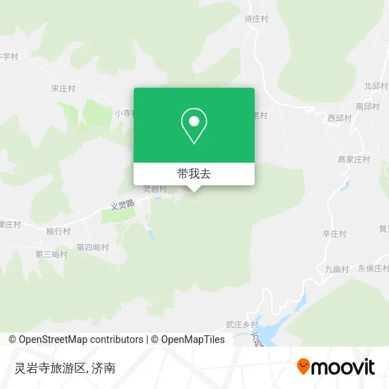 灵岩寺旅游区地图