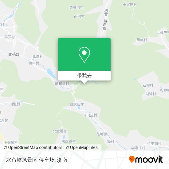水帘峡风景区-停车场地图