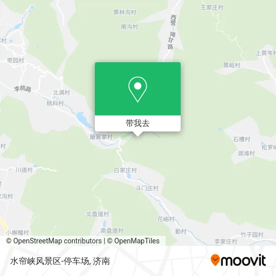 水帘峡风景区-停车场地图