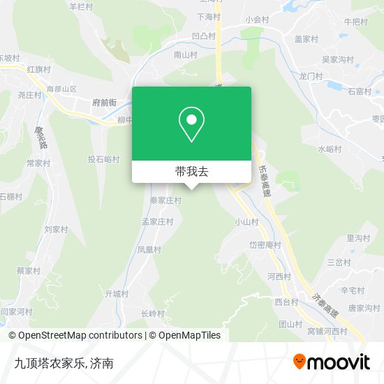 九顶塔农家乐地图