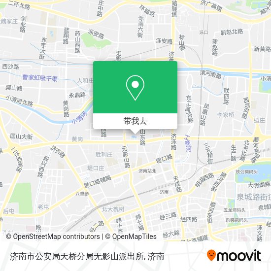 济南市公安局天桥分局无影山派出所地图
