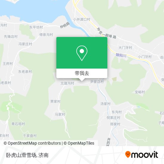 卧虎山滑雪场地图