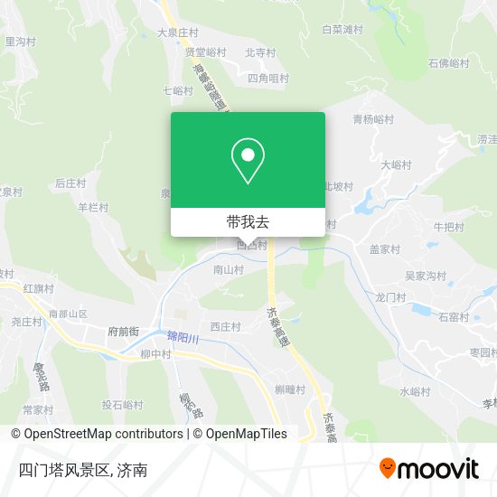 四门塔风景区地图
