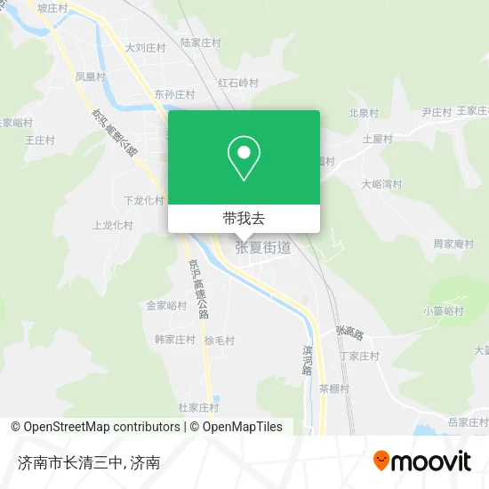 济南市长清三中地图