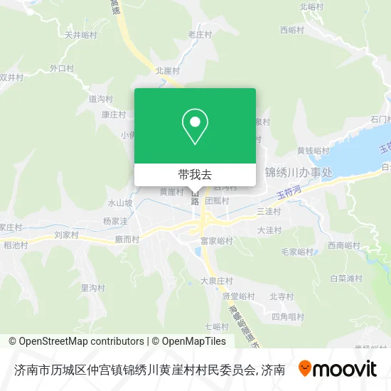 济南市历城区仲宫镇锦绣川黄崖村村民委员会地图