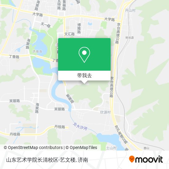 山东艺术学院长清校区-艺文楼地图