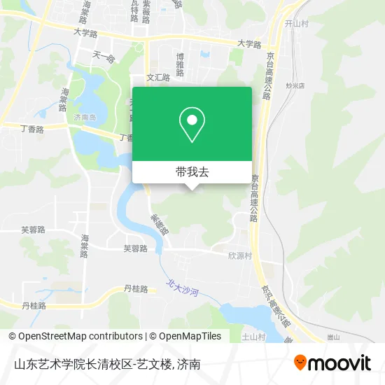 山东艺术学院长清校区-艺文楼地图