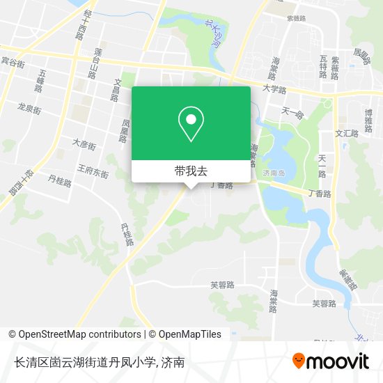 长清区崮云湖街道丹凤小学地图