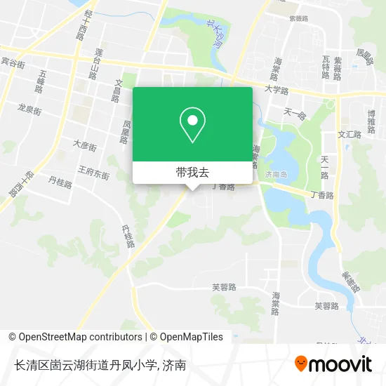 长清区崮云湖街道丹凤小学地图