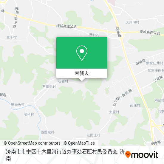 济南市市中区十六里河街道办事处石匣村民委员会地图
