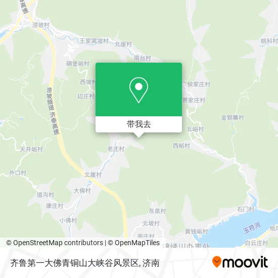齐鲁第一大佛青铜山大峡谷风景区地图