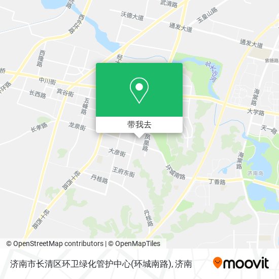 济南市长清区环卫绿化管护中心(环城南路)地图