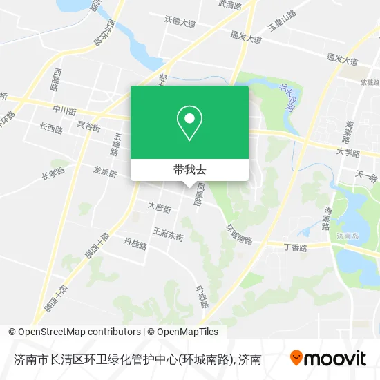济南市长清区环卫绿化管护中心(环城南路)地图