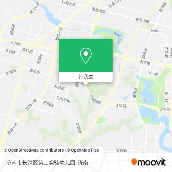 济南市长清区第二实验幼儿园地图