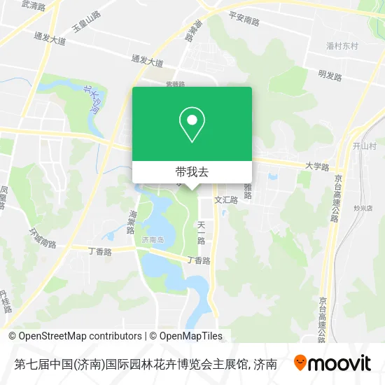 第七届中国(济南)国际园林花卉博览会主展馆地图