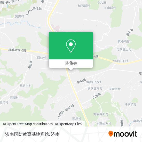 济南国防教育基地宾馆地图