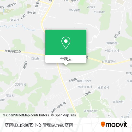 济南红山尖园艺中心-管理委员会地图