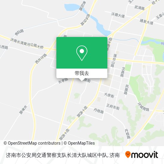 济南市公安局交通警察支队长清大队城区中队地图