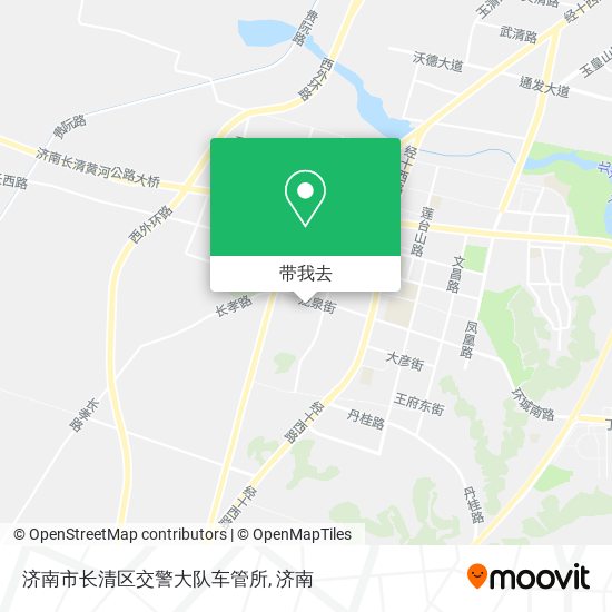 济南市长清区交警大队车管所地图
