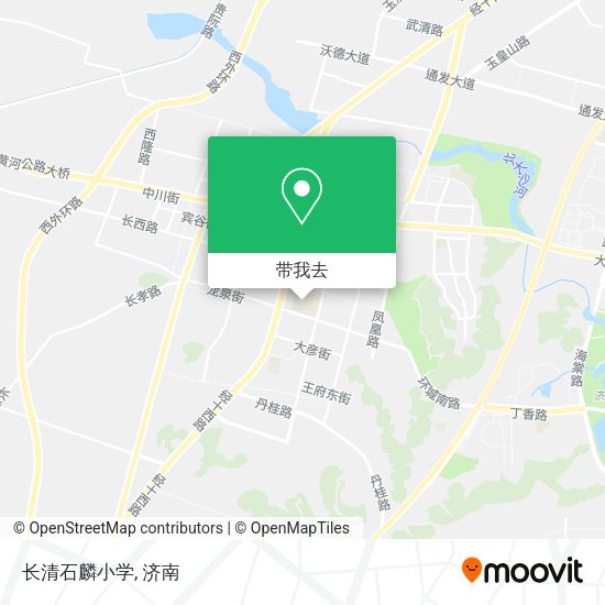 长清石麟小学地图