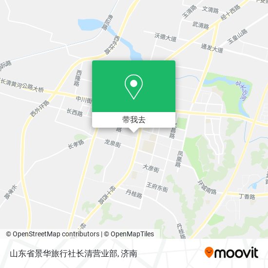 山东省景华旅行社长清营业部地图