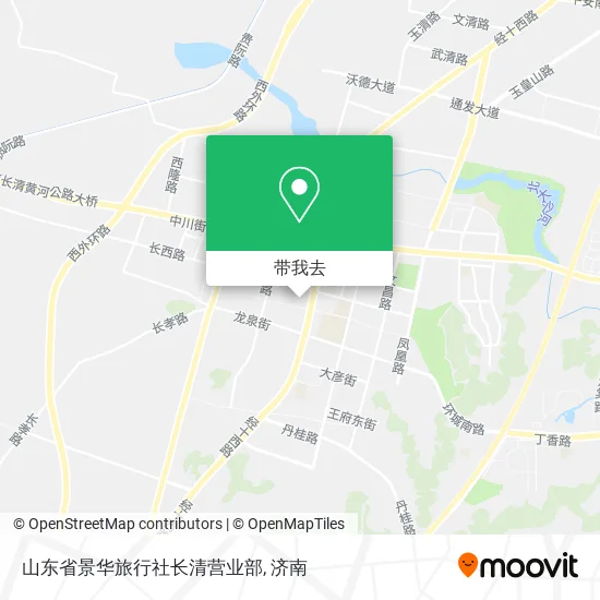 山东省景华旅行社长清营业部地图