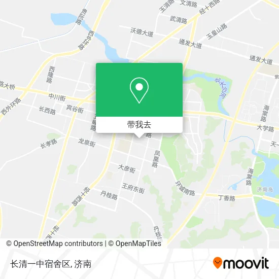 长清一中宿舍区地图