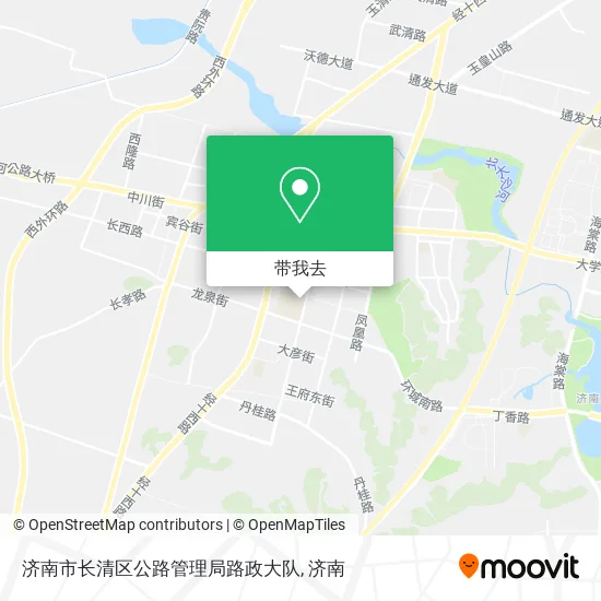 济南市长清区公路管理局路政大队地图