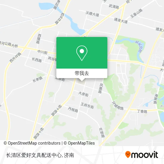 长清区爱好文具配送中心地图