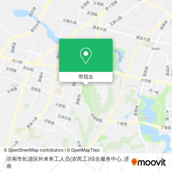 济南市长清区外来务工人员(农民工)综合服务中心地图