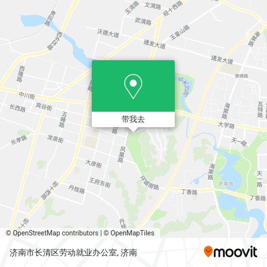 济南市长清区劳动就业办公室地图