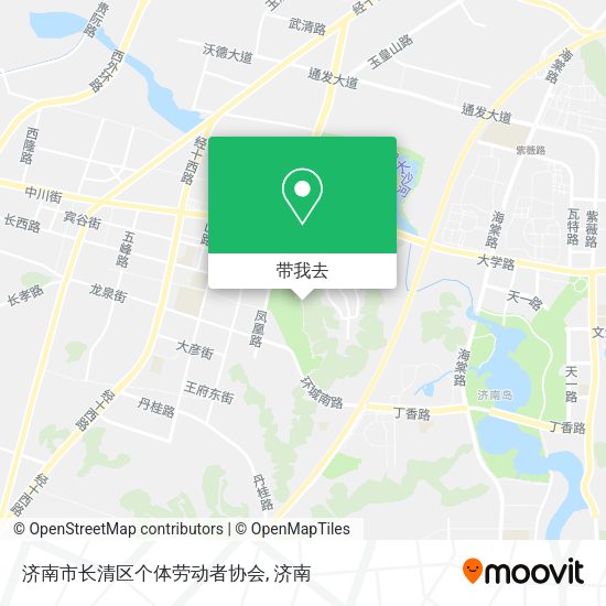 济南市长清区个体劳动者协会地图