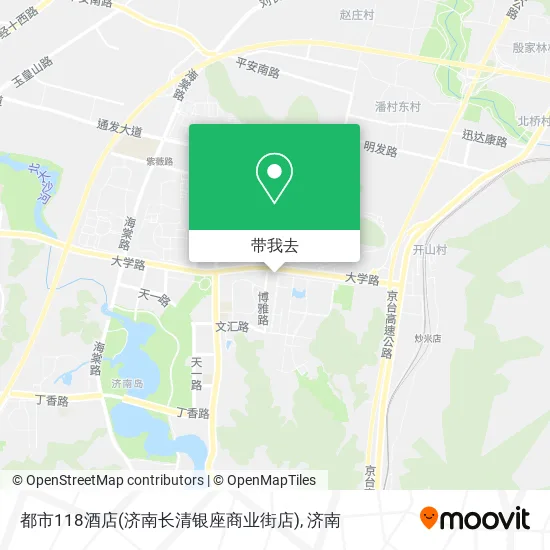 都市118酒店(济南长清银座商业街店)地图