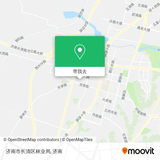济南市长清区林业局地图