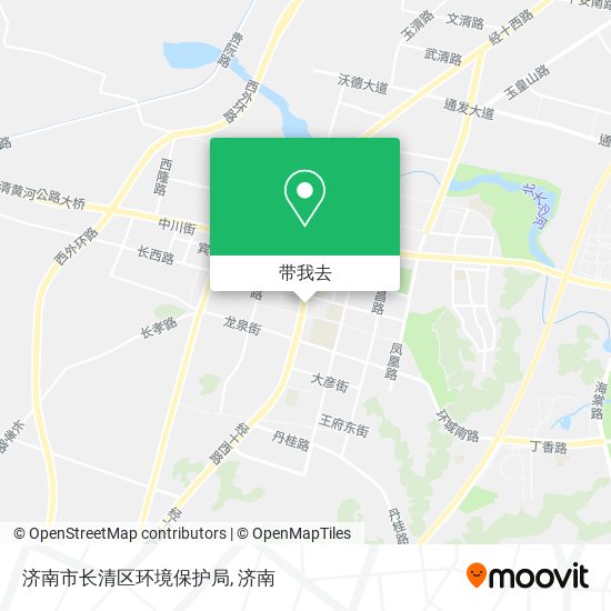 济南市长清区环境保护局地图