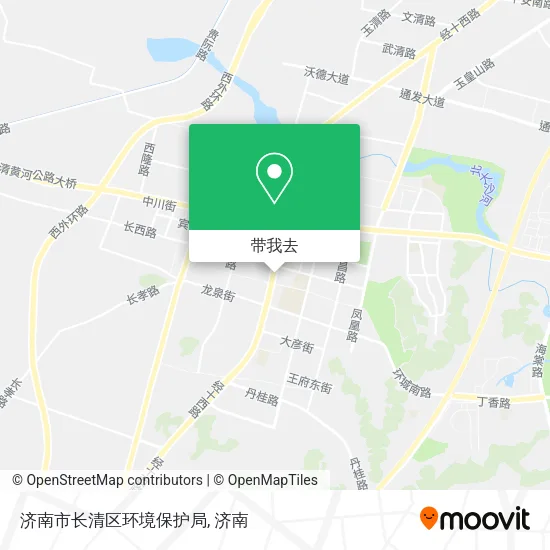 济南市长清区环境保护局地图