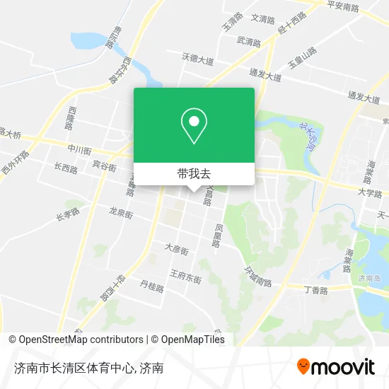 济南市长清区体育中心地图